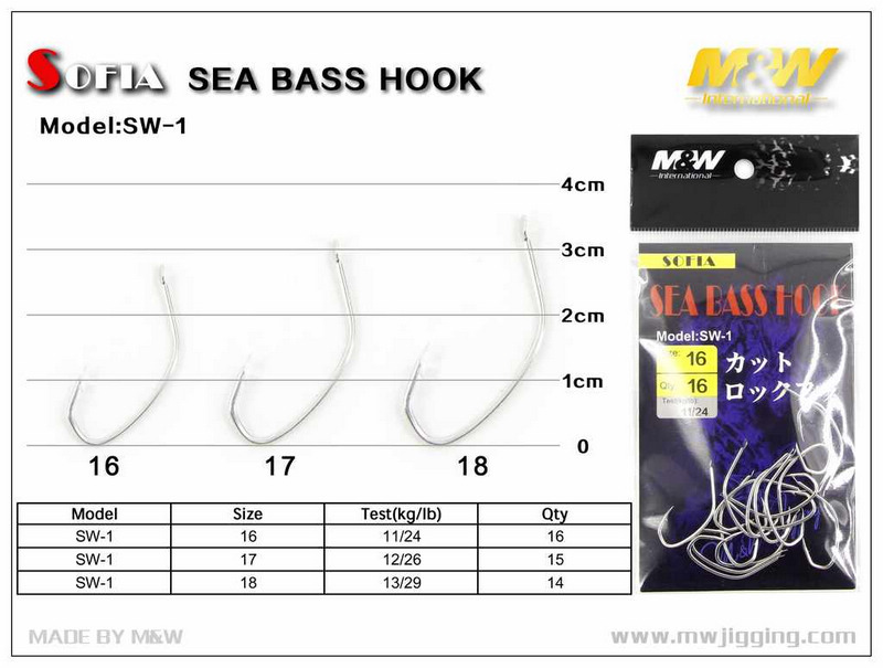 SOFIA Sea Bass Hook(sw-1)