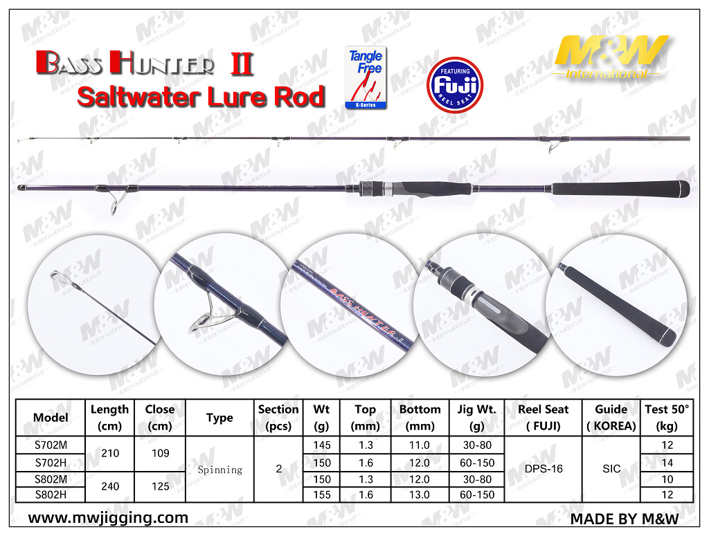 BASS HUNTER II Saltwater Lure Rod